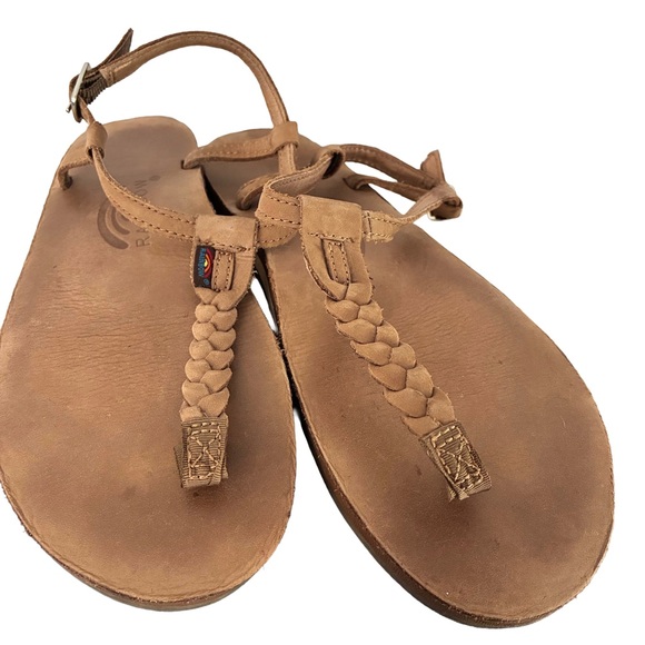 Rainbow Sandals Women’s T-Street Sierra Brown XL (11.5–13) Braided Leather Strap - Picture 2 of 4